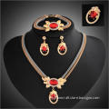 Factory wholesale statement jewelry set necklace bracelet earring brooch set